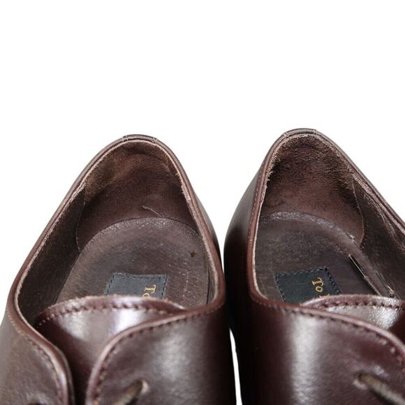 To Boot Shoes Mens 9 Oxford Derby Classic Leather Square Toe Formal Adam Derrick - Picture 14 of 16